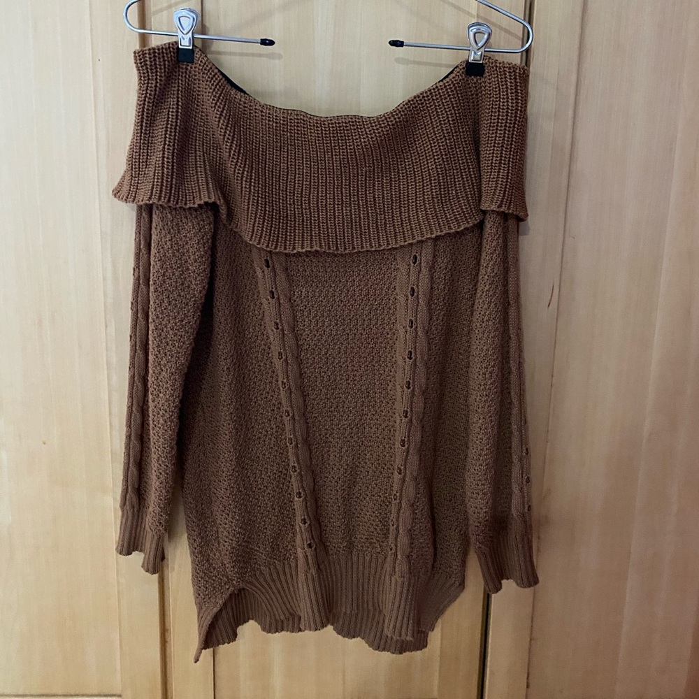 Off the shoulder sweater